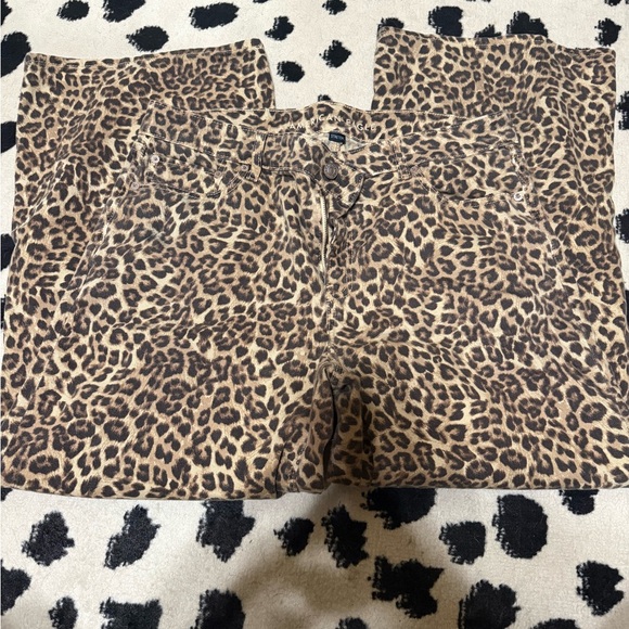 American Eagle Outfitters Leopard Print Wide-Leg Pants - Picture 5 of 7